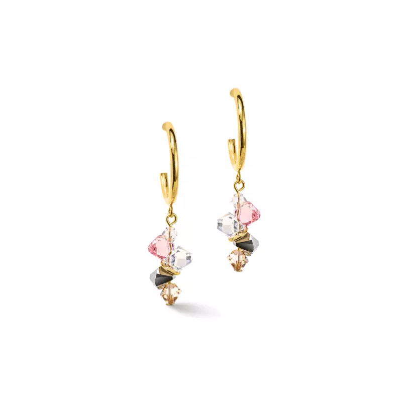Kolczyki Coeur de Lion Light Rose - Kryształki Swarovski - JubilerSezam.pl