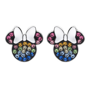 Srebrne Kolczyki Myszka Minnie Disney - JubilerSezam.pl