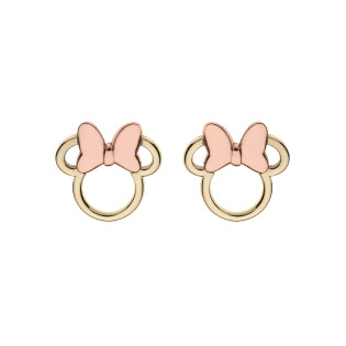 Złote Kolczyki Myszka Minnie Disney pr. 375 - JubilerSezam.pl