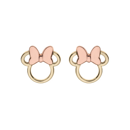 Złote Kolczyki Myszka Minnie Disney pr. 375 - JubilerSezam.pl
