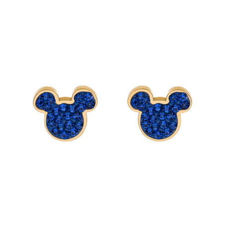 Kolczyki Myszka Mickey Disney - Pozłacana Stal dla Dzieci - JubilerSezam.pl