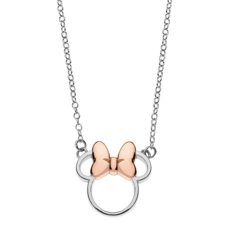 Srebrny Naszyjnik Myszka Minnie Disney pr. 925 - JubilerSezam.pl