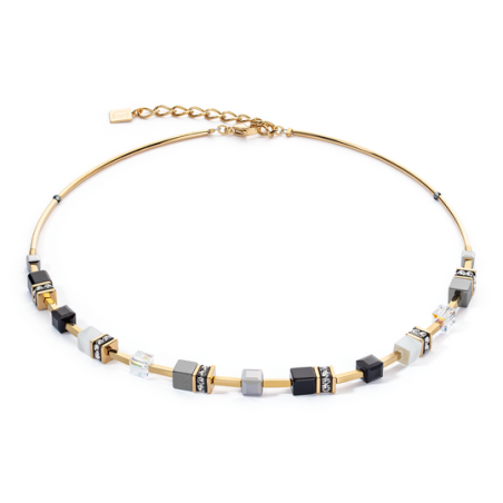 Naszyjnik Coeur de Lion Black-White-Gold - JubilerSezam.pl