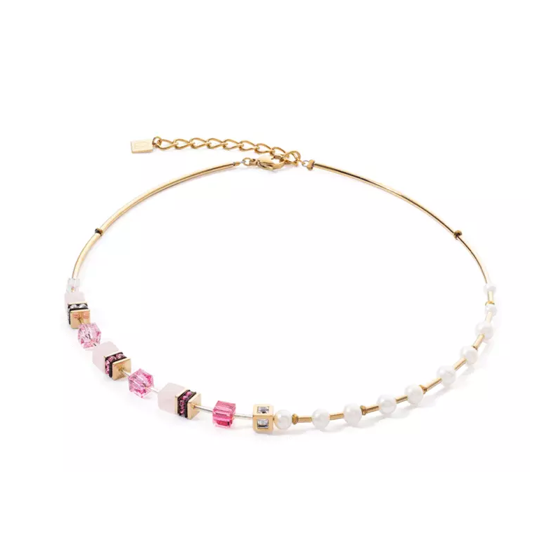 Naszyjnik Coeur de Lion Różowe Złoto - Kryształy Swarovski