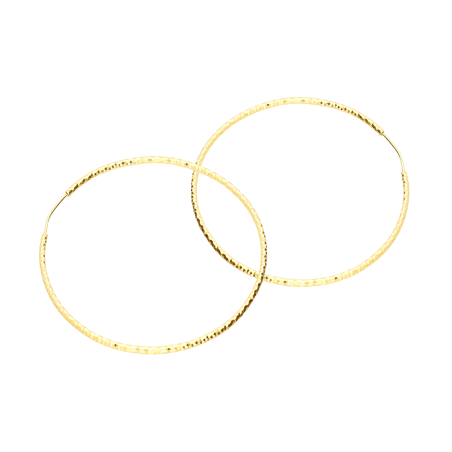 Kolczyki pozłacane kółka szarniry 60mm-1,5 PW696 GOLD dis 60mm-1,5 próba 925