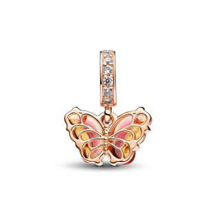 Charms Pandora Motyl Murano Różowo-Żółty 782698C01 - JubilerSezam.pl