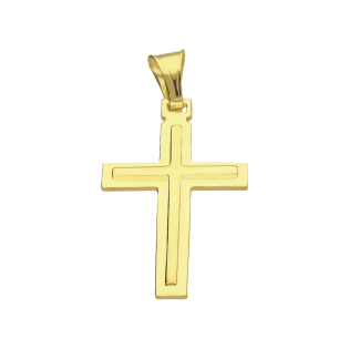Pozłacany Krzyżyk Srebrny Pr. 925 - JubilerSezam.pl
