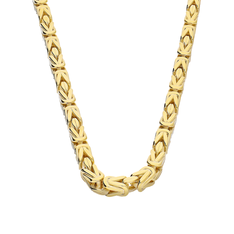 Złoty łańcuszek splot królewski pr. 375 - JubilerSezam.pl