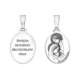 Srebrny Medalik Święta Rodzina pr. 925 - JubilerSezam.pl