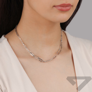 Srebrny Naszyjnik CHARMING Rolo Kulki pr. 925 - JubilerSezam.pl