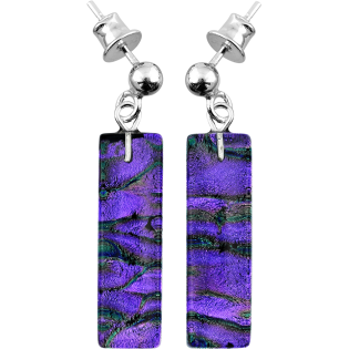 Srebrne kolczyki Emerald Murano - JubilerSezam.pl