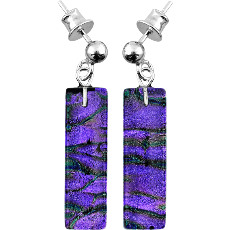 Srebrne kolczyki Emerald Murano - JubilerSezam.pl