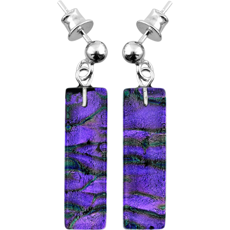 Srebrne kolczyki Emerald Murano - JubilerSezam.pl