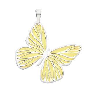 Srebrna zawieszka pozłacana Motyl pr. 925 - JubilerSezam.pl