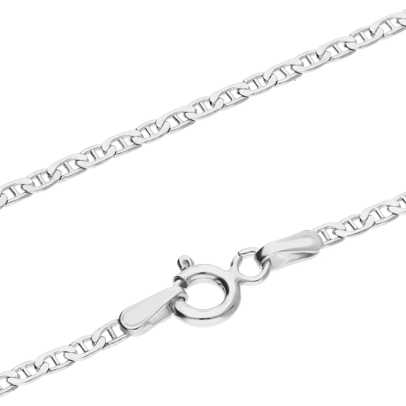 Srebrny łańcuszek marina pr. 925 - JubilerSezam.pl