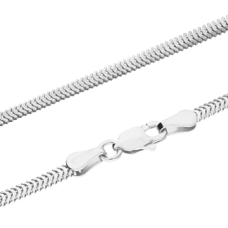 Srebrny łańcuszek snake pr. 925 - JubilerSezam.pl