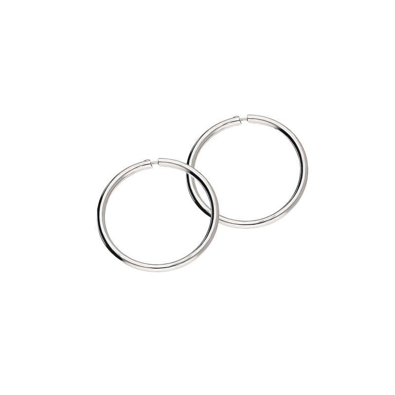 Srebrne Kolczyki Kółka Szarniry 12mm pr. 925 - JubilerSezam.pl