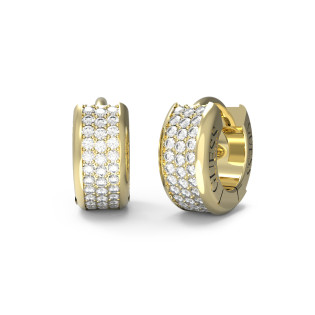 Złote Kolczyki Kółka Guess JUBE04583JWYG - JubilerSezam.pl