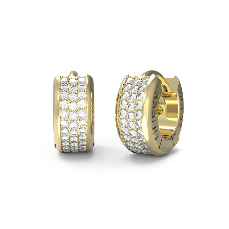 Złote Kolczyki Kółka Guess JUBE04583JWYG - JubilerSezam.pl