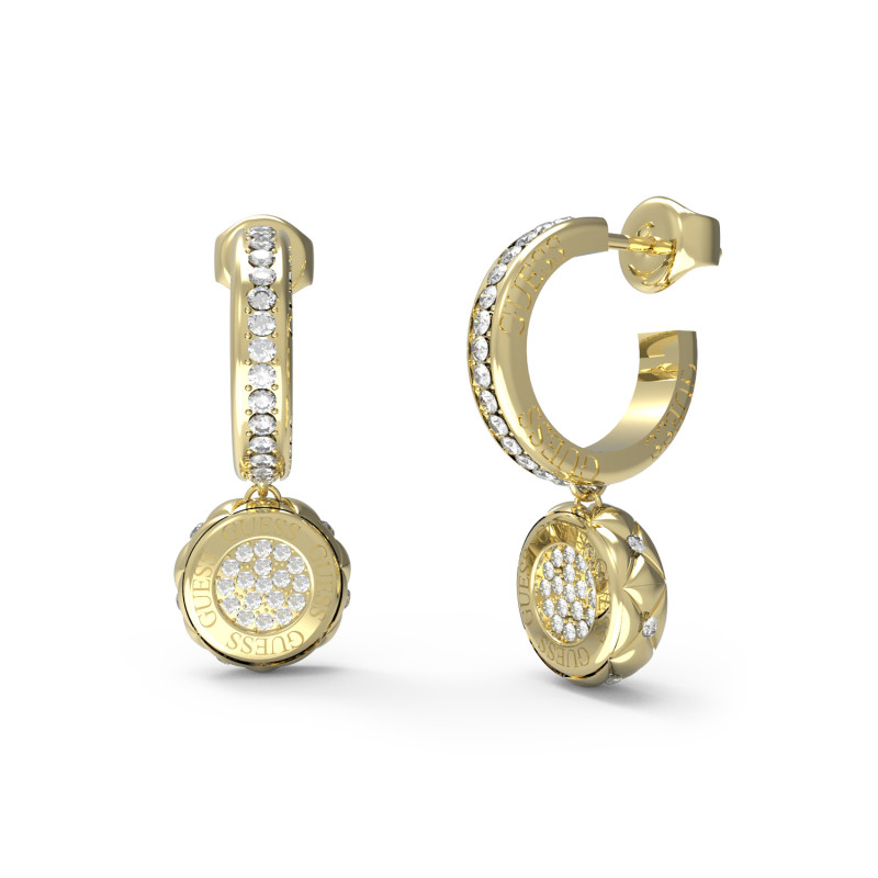 Złote Kolczyki Wiszące Guess JUBE04596JWYG - JubilerSezam.pl
