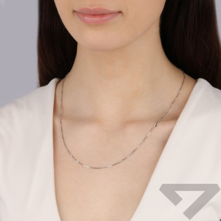 Srebrny Łańcuszek Kostka Pr. 925 - JubilerSezam.pl