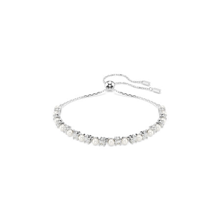 Bransoletka Swarovski Matrix Kryształowa Perła Biała - JubilerSezam.pl