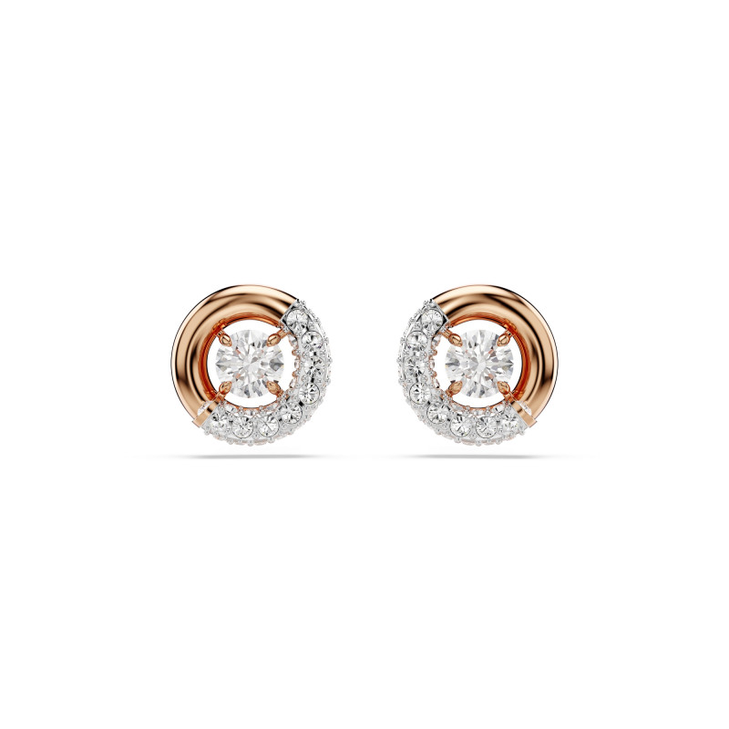 Kolczyki Swarovski Dexter Różowe Złoto - JubilerSezam.pl