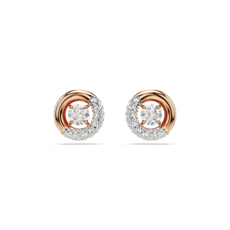 Kolczyki Swarovski Dexter Różowe Złoto - JubilerSezam.pl