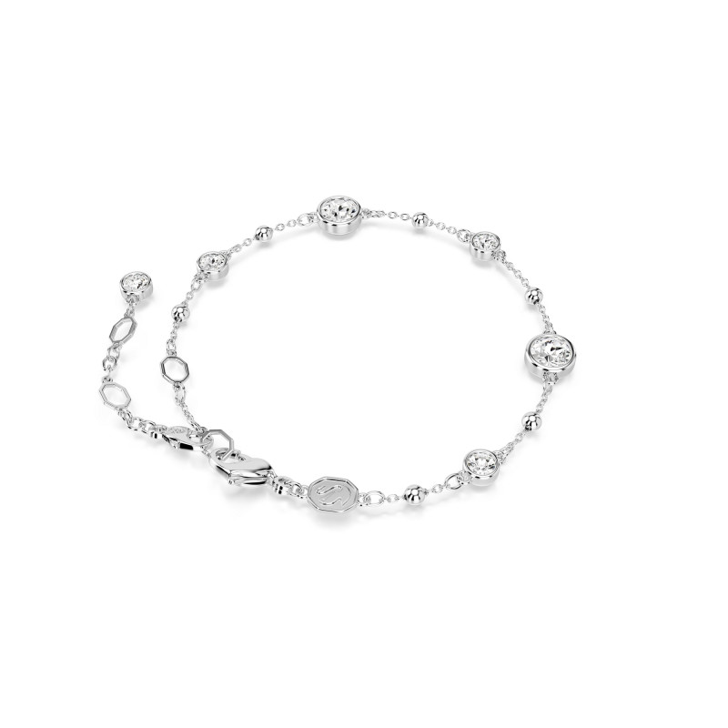 Bransoletka Swarovski Imber Biała z Kryształami - JubilerSezam.pl