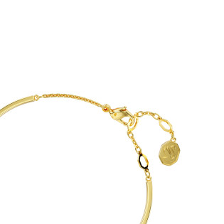 Bransoletka Swarovski typu bangle Idyllia Kryształowa Perła, Serce, Różowa, Powłoka w odcieniu złota