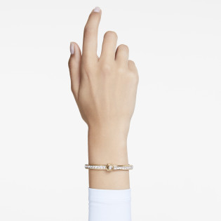 Bransoletka Swarovski Numina Bangle Biała Pozłacana - JubilerSezam.pl