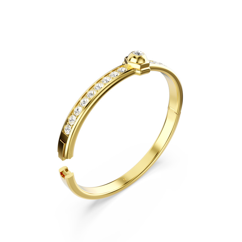 Bransoletka Swarovski Numina Bangle Biała Pozłacana - JubilerSezam.pl
