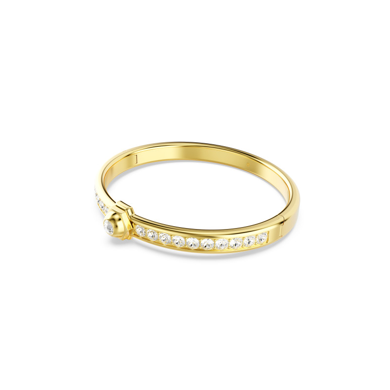 Bransoletka Swarovski Numina Bangle Biała Pozłacana - JubilerSezam.pl