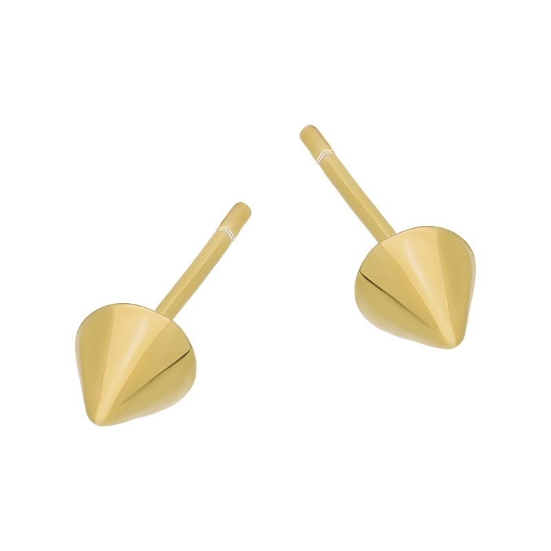 Pozłacane kolczyki stożki pr. 925 - JubilerSezam.pl