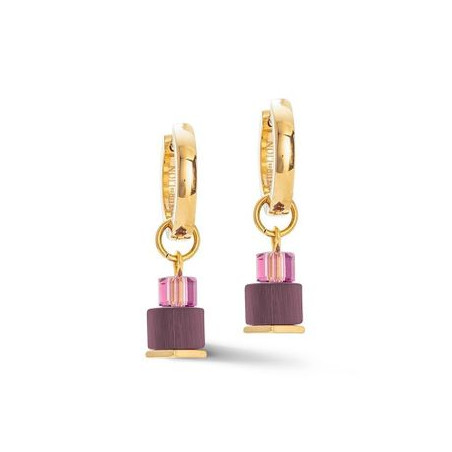 Kolczyki Coeur de Lion Purple-Red - Kryształ Swarovski - JubilerSezam.pl