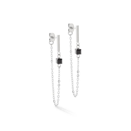 Kolczyki Coeur de Lion Black-Silver - JubilerSezam.pl