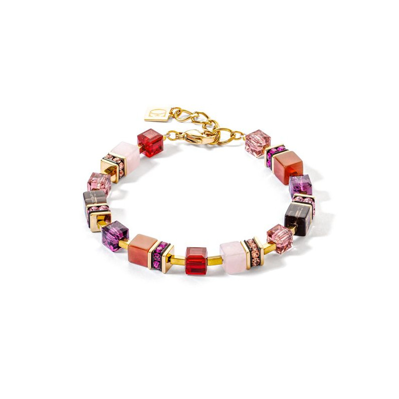 Bransoletka Coeur de Lion Red-Gold z kamieniami - JubilerSezam.pl