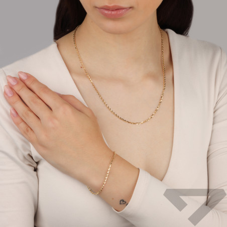 Złota Bransoletka Rolo pr. 585 - Klasyczna Elegancja - JubilerSezam.pl