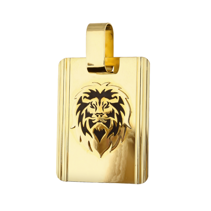 Złota zawieszka lew pr. 585 - symbol siły - JubilerSezam.pl