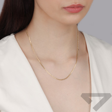 Złoty łańcuszek Nonna pr. 585 - Elegancki splot - JubilerSezam.pl