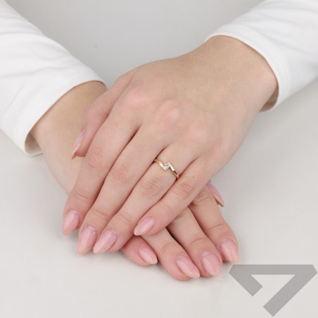 Złoty Pierścionek Mariage z Cyrkonią pr. 375 - JubilerSezam.pl