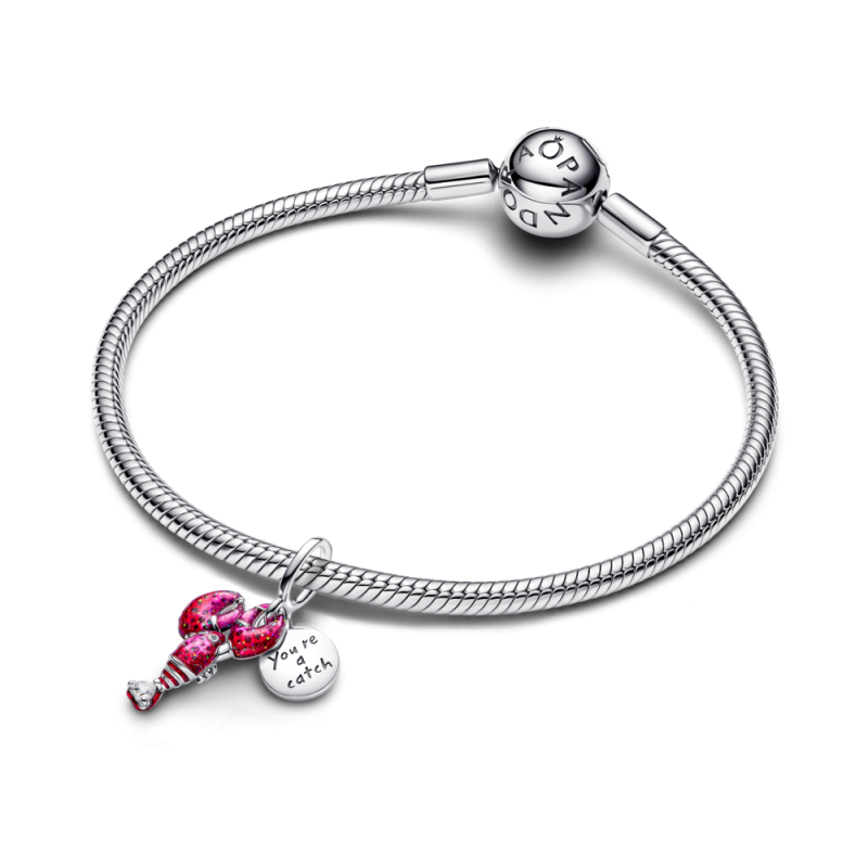 Charms Homar Pandora - Srebrna Zawieszka z Cyrkonią - JubilerSezam.pl