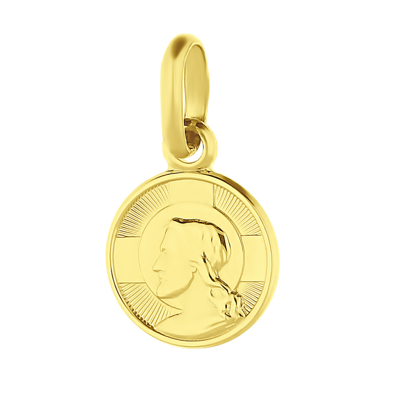 Złoty Medalik z Panem Jezusem w Kole pr. 585 - JubilerSezam.pl