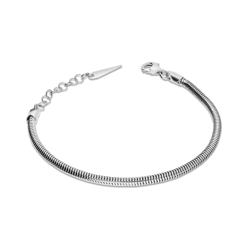 Bransoletka srebrna splot snake pr. 925 - JubilerSezam.pl