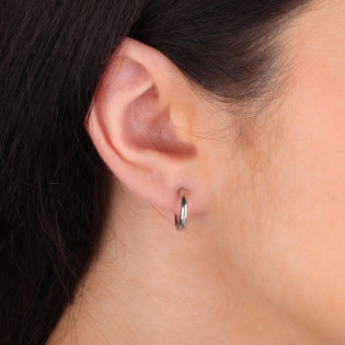 Srebrne Kolczyki Półkola 8mm - Minimalistyczna Elegancja - JubilerSezam.pl