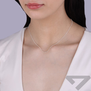 Srebrny łańcuszek Rolo pr. 925 - JubilerSezam.pl