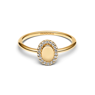 Pierścionek Pandora z Owalnym Oczkiem do Grawerowania - JubilerSezam.pl
