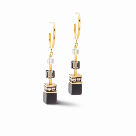 Kolczyki Coeur de Lion Black-Gold Stal pozłacana - JubilerSezam.pl