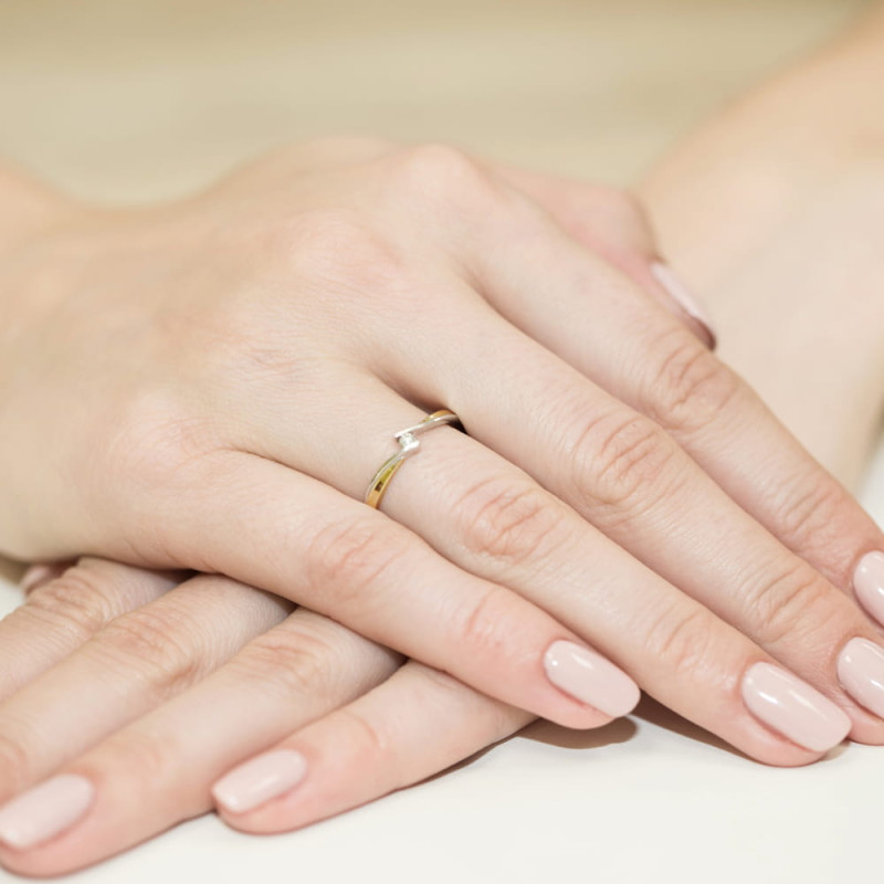 Pierścionek MARIAGE BE W-137 próba 585 MARIAGE