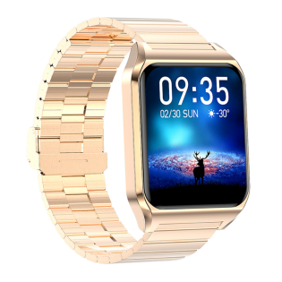 Smartwatch Rubicon RNCE89 Złoty - Bluetooth Call, Pulsoksymetr - JubilerSezam.pl